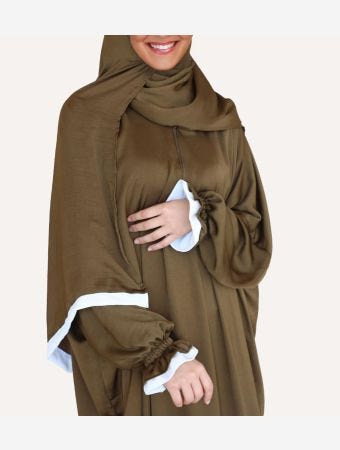 Quart Aini Olive Silk Prayer Dress
