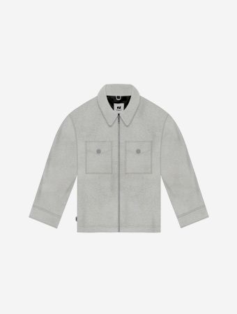 Zbox Studios Off White Abstract Vintage Canvas Jacket