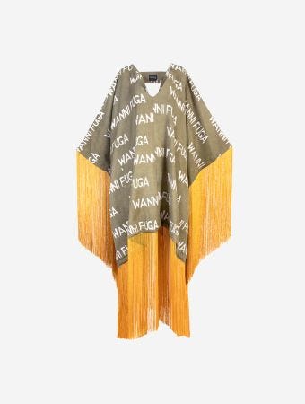 Wanni Fuga Green Yellow Signature Kaftan