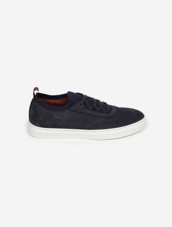 Prestige Navy Blue Soho Nabuk Lw Shoes
