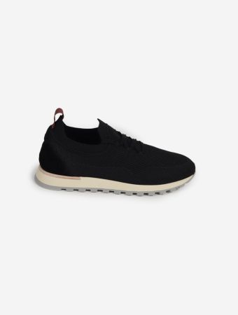 Prestige Black Runners Flexy Walk Shoes