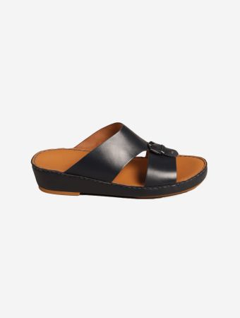 Fares Black Soft Calf Sandals