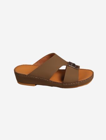 Fares Copper Matt Touch Crocodile Sandals