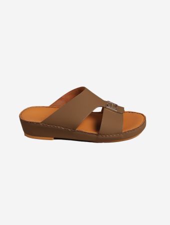 Fares Copper Matt Crocodile Sandals