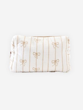 Atelier Babbi Beige Care Bag - Ribbon