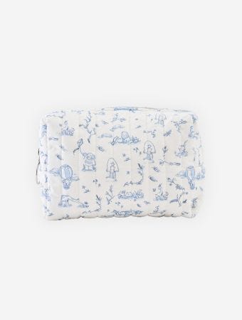 Atelier Babbi Blue Care Bag - Toile De Jouy