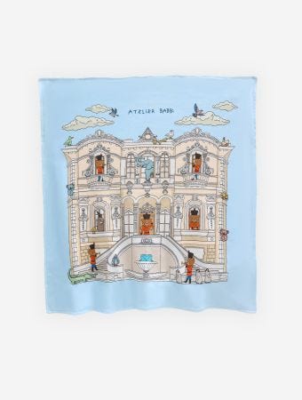 Atelier Babbi Multicolor Double Sided Blanket - Tin Soldier