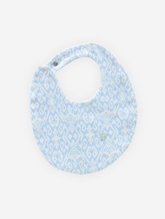 Atelier Babbi Blue Baby Bib - Ikat