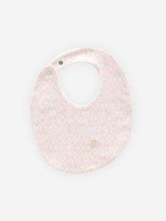 Atelier Babbi Pink Baby Bib - Ikat