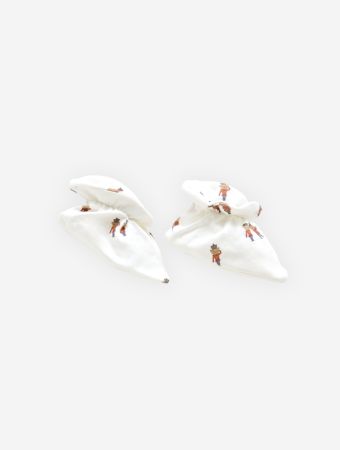 Atelier Babbi Red Baby Booties - Tin Soldier