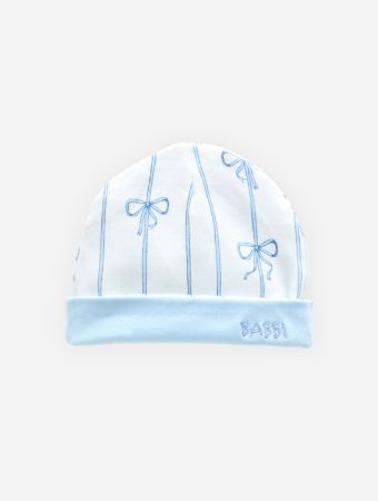 Atelier Babbi Blue Baby Hat - Ribbon