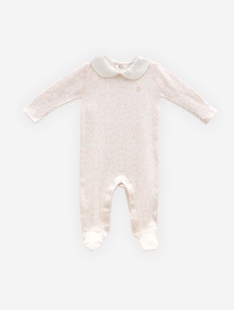 Atelier Babbi Pink Baby Jumpsuit - Ikat