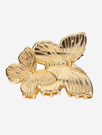 Jennifer Behr Gold Papillon Jaw Clip