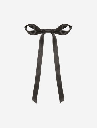 Jennifer Behr Black Gretta Bow Barrette