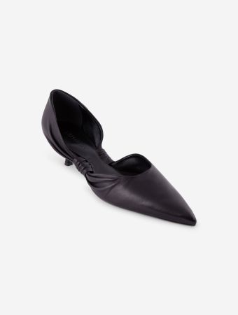 JW Anderson Black Flake Pump Kitten Heel