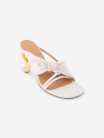 JW Anderson White Sandal Chain Heels