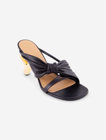 JW Anderson Black Sandal Chain Heels