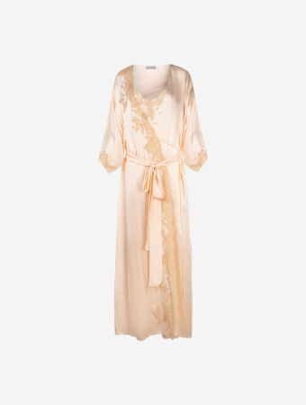 Carine Gilson Light Blush Praline Agatha Kimono