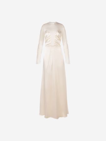 Harithand Off White May Maxi Dress