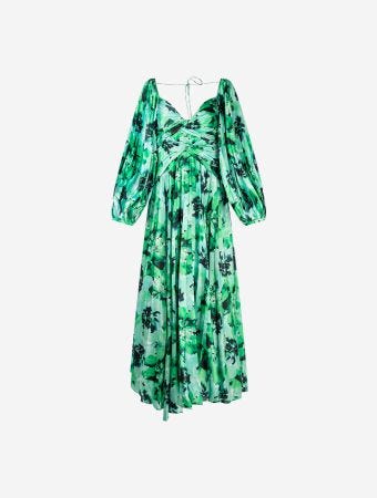 Acler Juniper Hibiscus Larimer Midi Dress