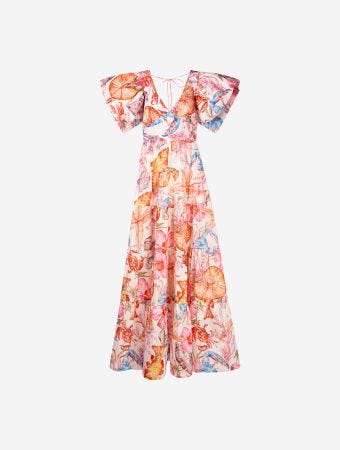 Rebecca Vallance Print Summer Seas Maxi Gown