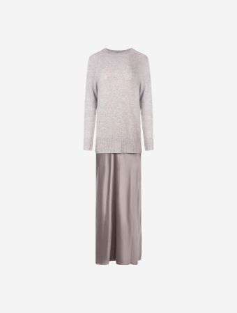 Christopher Esber Slate Grey Monument Maxi Dress