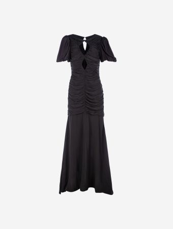 De La Vali Black Olympia Maxi Dress