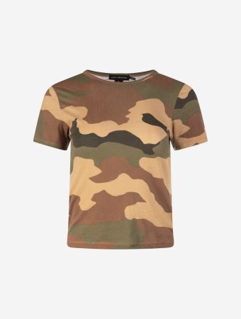 Good American Fatigue Green Amo Slim Fitted T Shirt