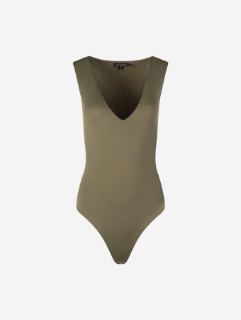 Good American Fatigue Scuba Deep V Tank Bodysuit