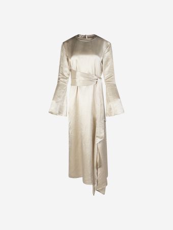 Nanushka Ecru Jabelle Maxi Dress