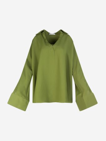 Palmer Harding Olive Spliced Shirt