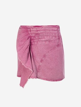 Iro Snow Pink Edvige Mini Skirt