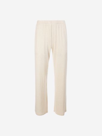 Rethinkit Soft Beige Melange Merci Wide Rib Pants