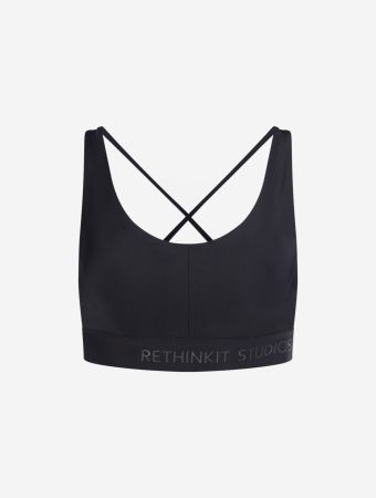 Rethinkit Black Seville Multi Cross Sports Bra
