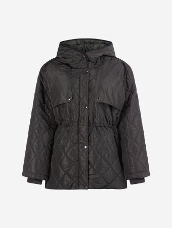 Rethinkit Almost Black Country Quilted Jacket