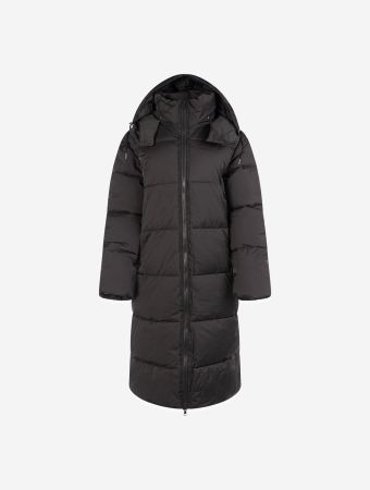 Rethinkit Almost Black Shelter Long Puffer Coat
