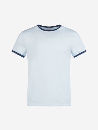 Homebody Light Blue Navy Marlow Top