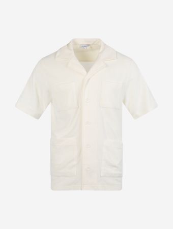 The Resort Co White Terry Pocket Shirt