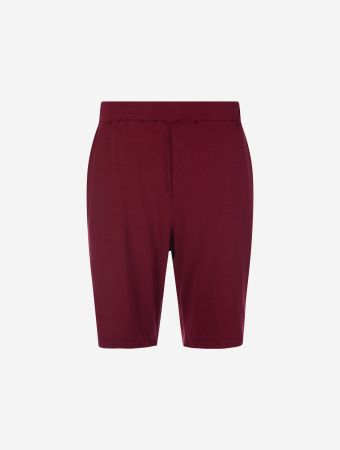 Homebody Claret Plain Shorts