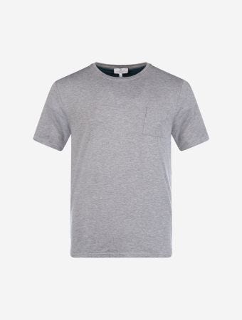 Homebody Mid Gry Racing Grn Pocket Yoke Top