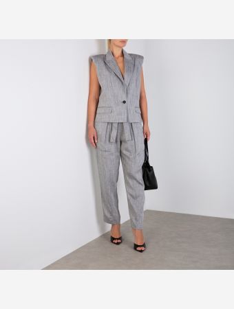 Iro Black White Zohar Jacket Vest