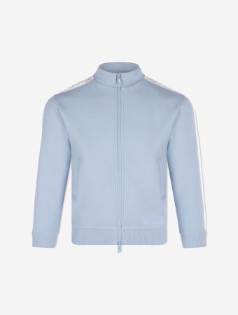 The Giving Movement Powder Blue Kids Embossed Contrast Panel Track Jacket