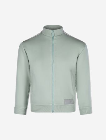 The Giving Movement Milky Mint Kids Embossed Contrast Panel Track Jacket