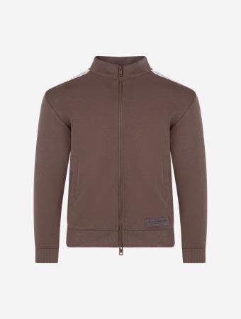 The Giving Movement Truffle Kids Embossed Contrast Panel Track Jacket