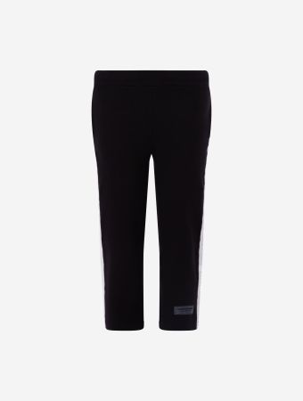 The Giving Movement Pitch Black Kids Embossed Contrast Panel Track Pants