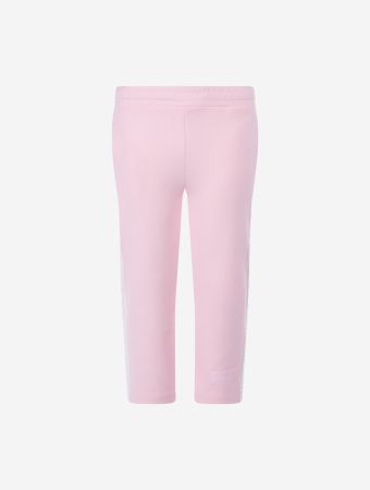 The Giving Movement Marshmallow Pink Kids Embossed Contrast Panel Track Pants