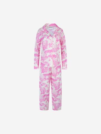 Desmond & Dempsey Loxodonta Pink Womens Long Set