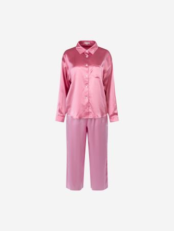 Not Just Pajama Pink Memories Of Nice Silk Long Set