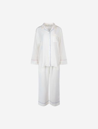 Not Just Pajama Brown Hydrasilk Luxe Hydration Long Pajamas Set
