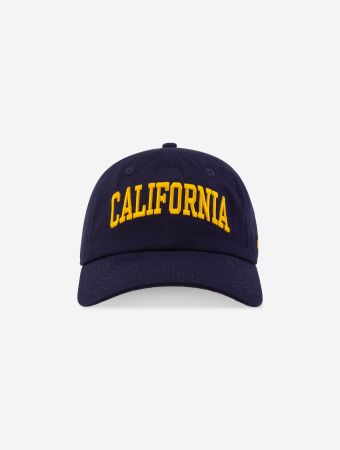 Sporty & Rich Navy California Embroidered Hat